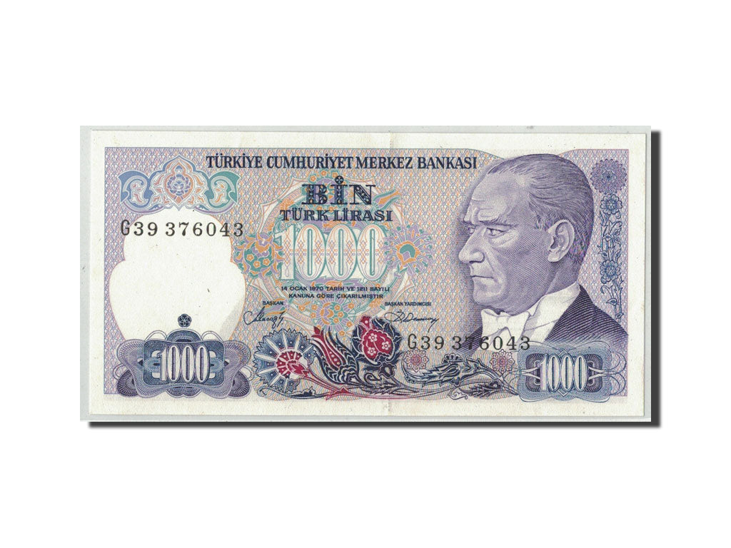 Billet, Turquie, 1000 Lira, L.1970, 1970-01-14, KM:196, NEUF