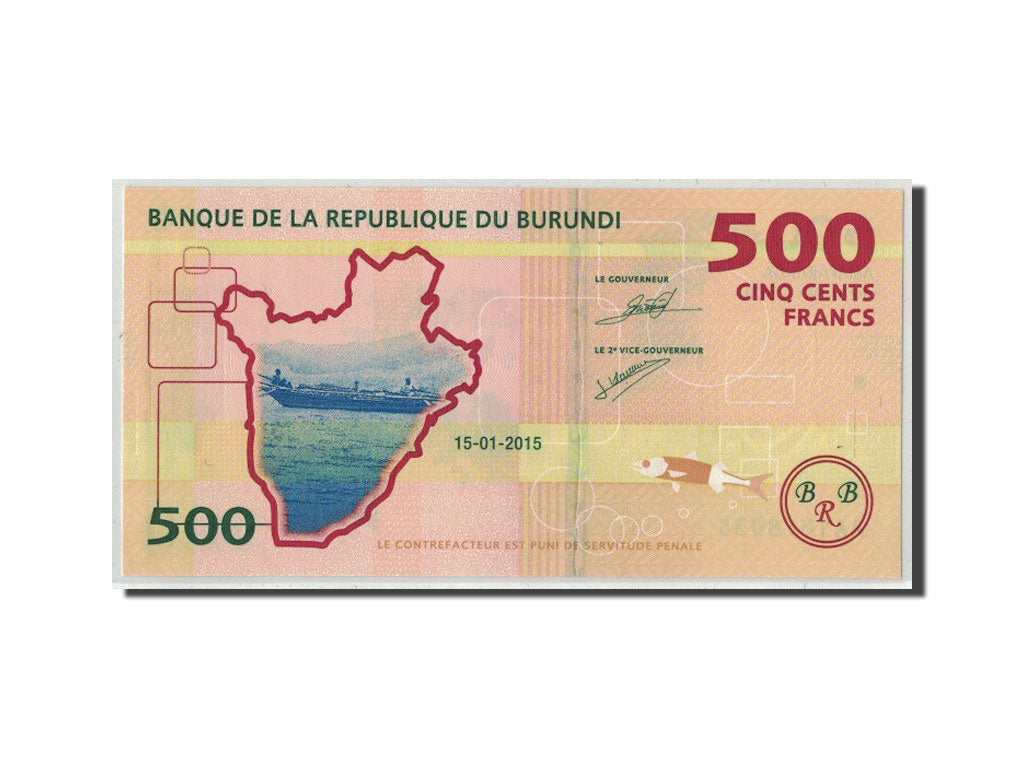 Billete, 500 Francs, 2015, Burundi, KM:50, 2015.01.15, UNC