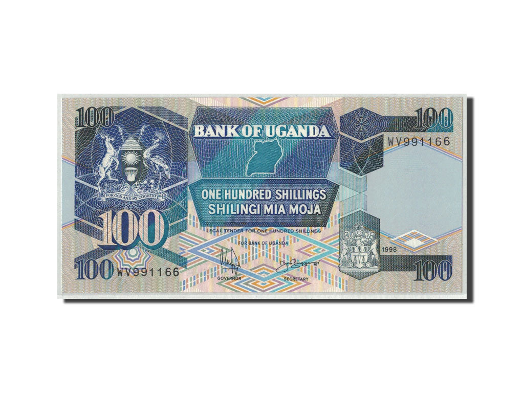 Banknote, Uganda, 100 Shillings, 1998, KM:31c, UNC(65-70)