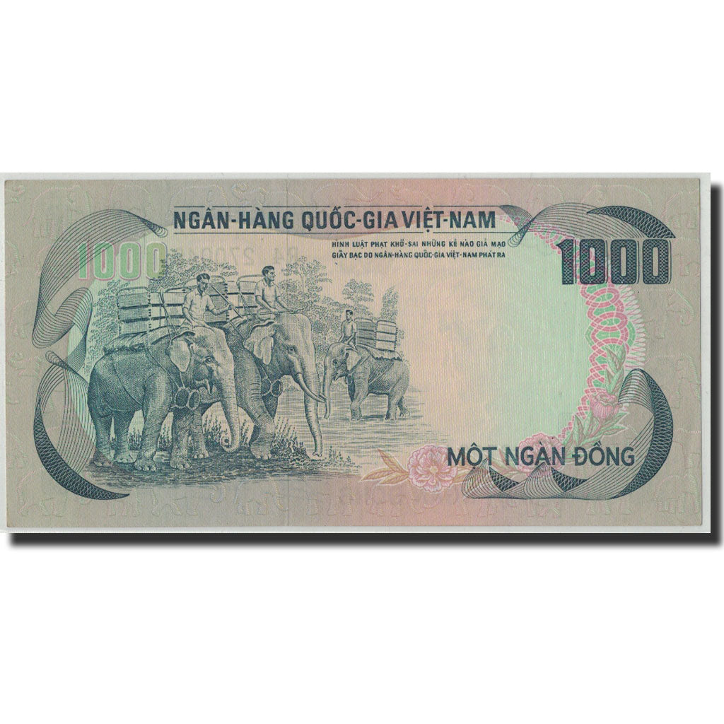 Banknote, South Viet Nam, 1000 D<ox>ng, Undated (1972), KM:34a, UNC(63)