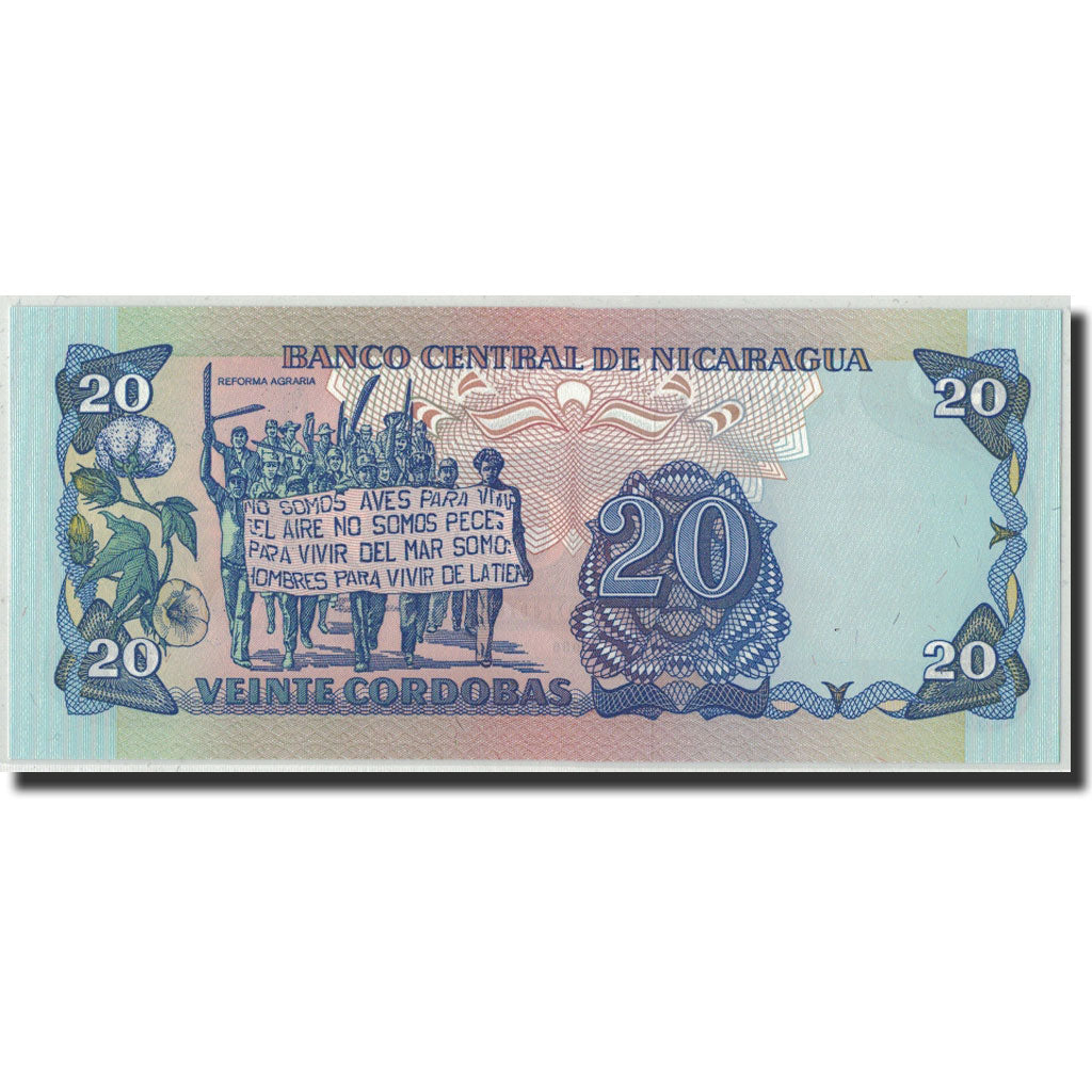Biljet, Nicaragua, 20 Cordobas, 1985 (1988), KM:152, NIEUW