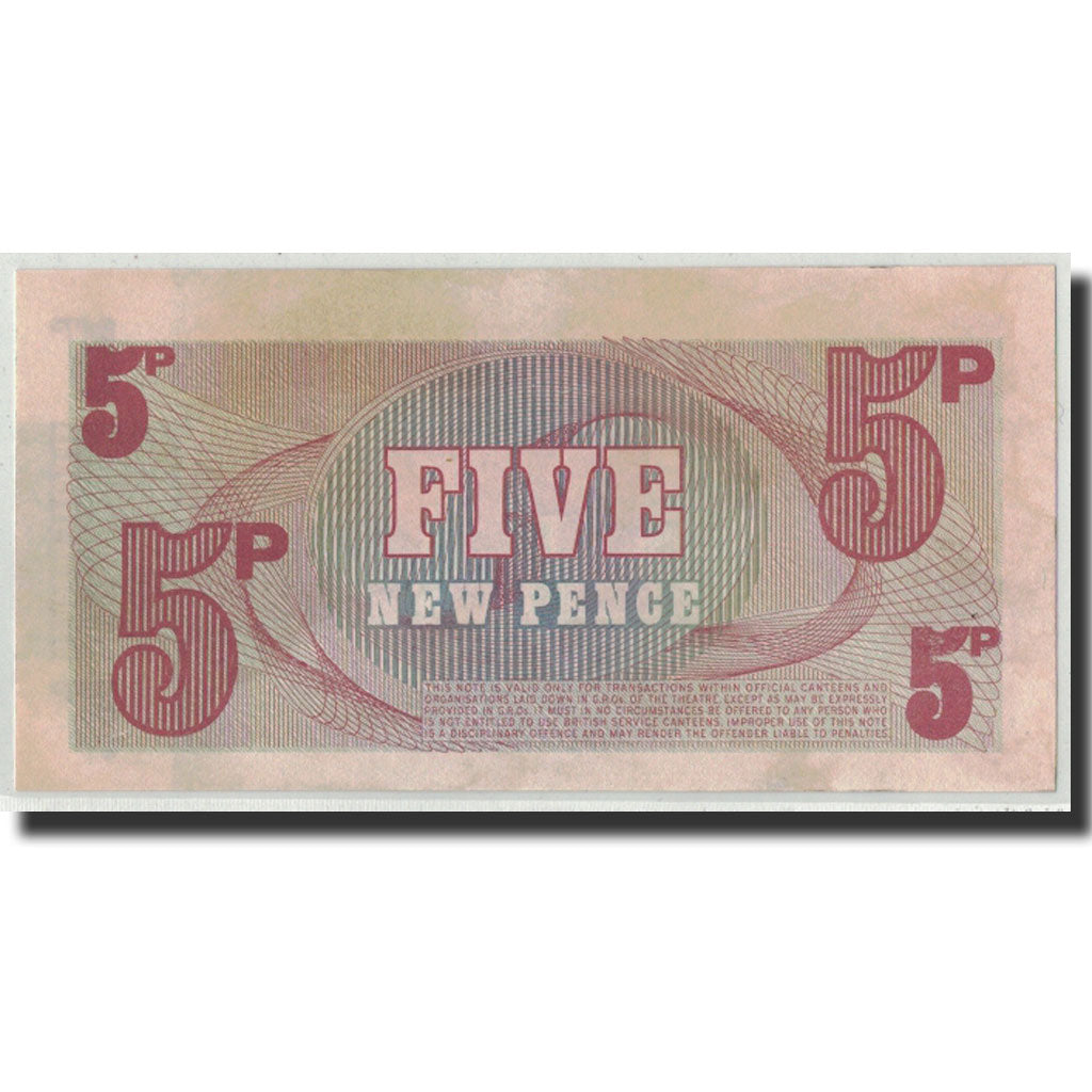 Biljet, Groot Bretagne, 5 New Pence, Undated (1972), KM:M47, SPL