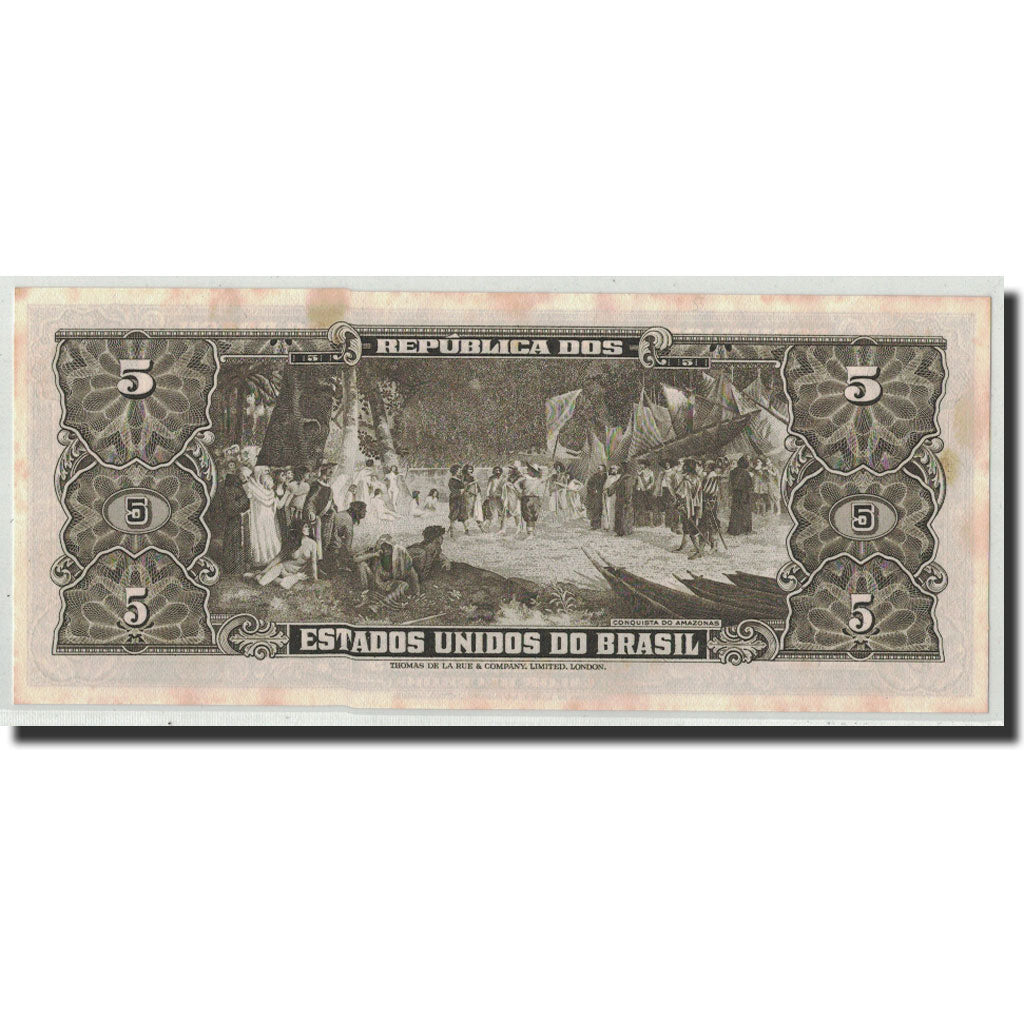 Billet, Brésil, 5 Cruzeiros, Undated (1953-59), KM:158c, SPL