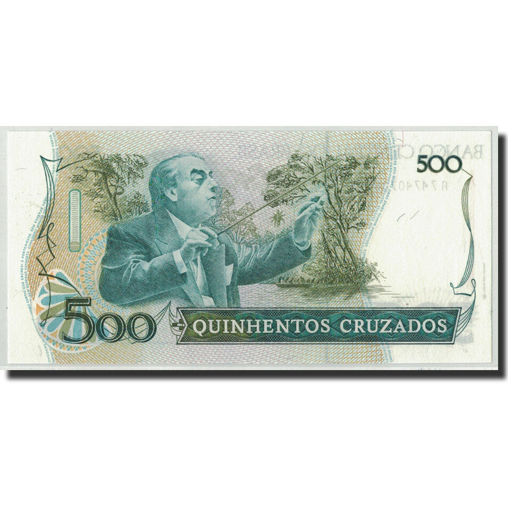 Biljet, Brazilië, 500 Cruzados, Undated (1987), KM:212c, NIEUW