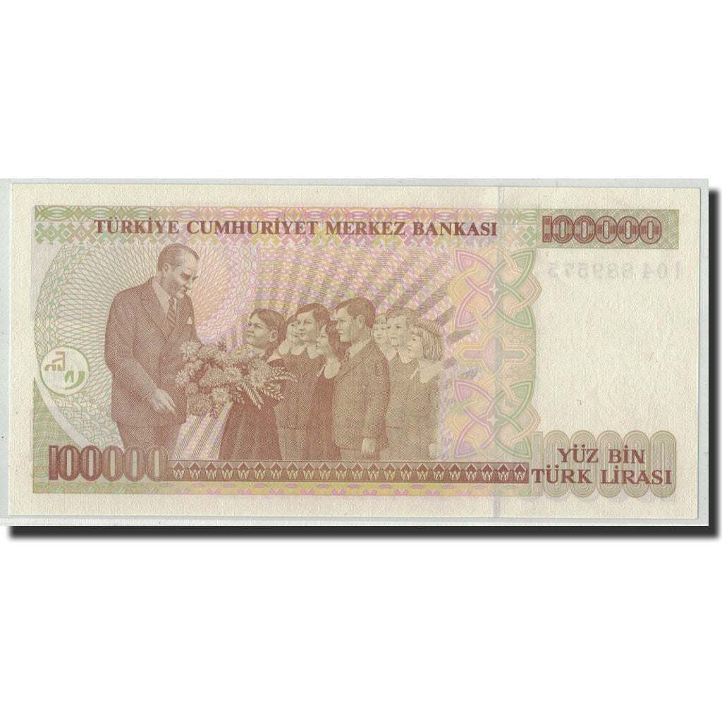 Banknote, Turkey, 100,000 Lira, 1970, 1970-01-14, KM:206, UNC(65-70)