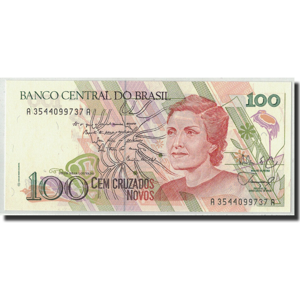 Banconote, Brasile, 100 Cruzados Novos, Undated (1989), KM:220a, FDS