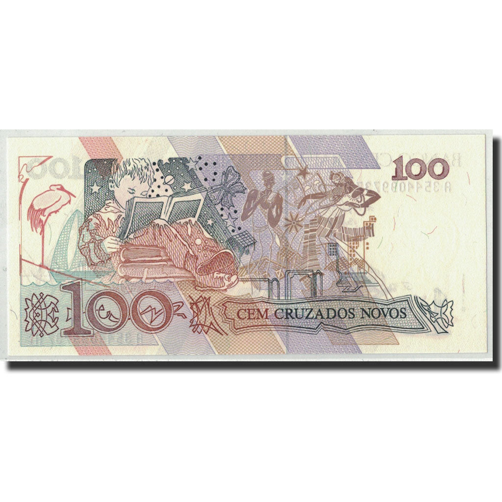 Banconote, Brasile, 100 Cruzados Novos, Undated (1989), KM:220a, FDS