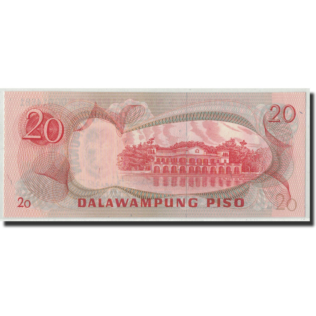 Banknote, Philippines, 20 Piso, 1970, KM:155a, UNC(65-70)