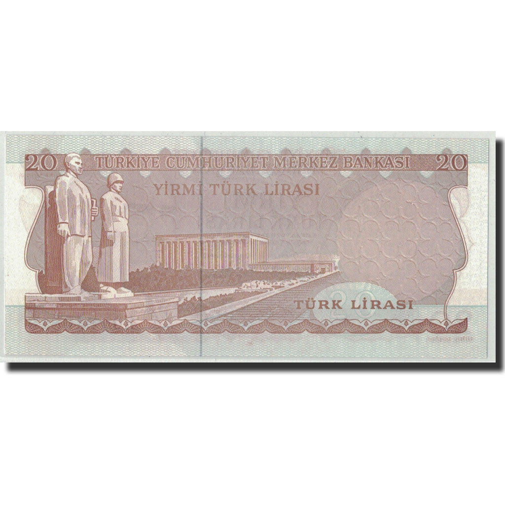 Billet, Turquie, 20 Lira, Undated (1974), 1970-01-14, KM:187a, NEUF