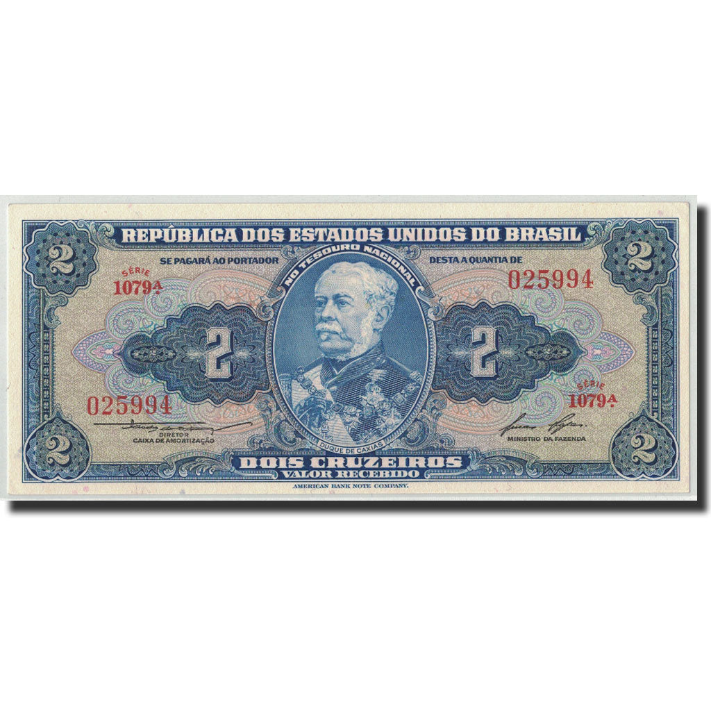 Billet, Brésil, 2 Cruzeiros, ND (1954-1958), KM:151b, SPL
