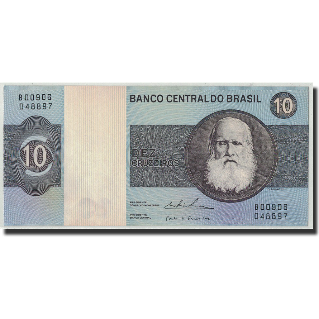 Banknote, Brazil, 10 Cruzeiros, Undated (1979), KM:193c, UNC(65-70)