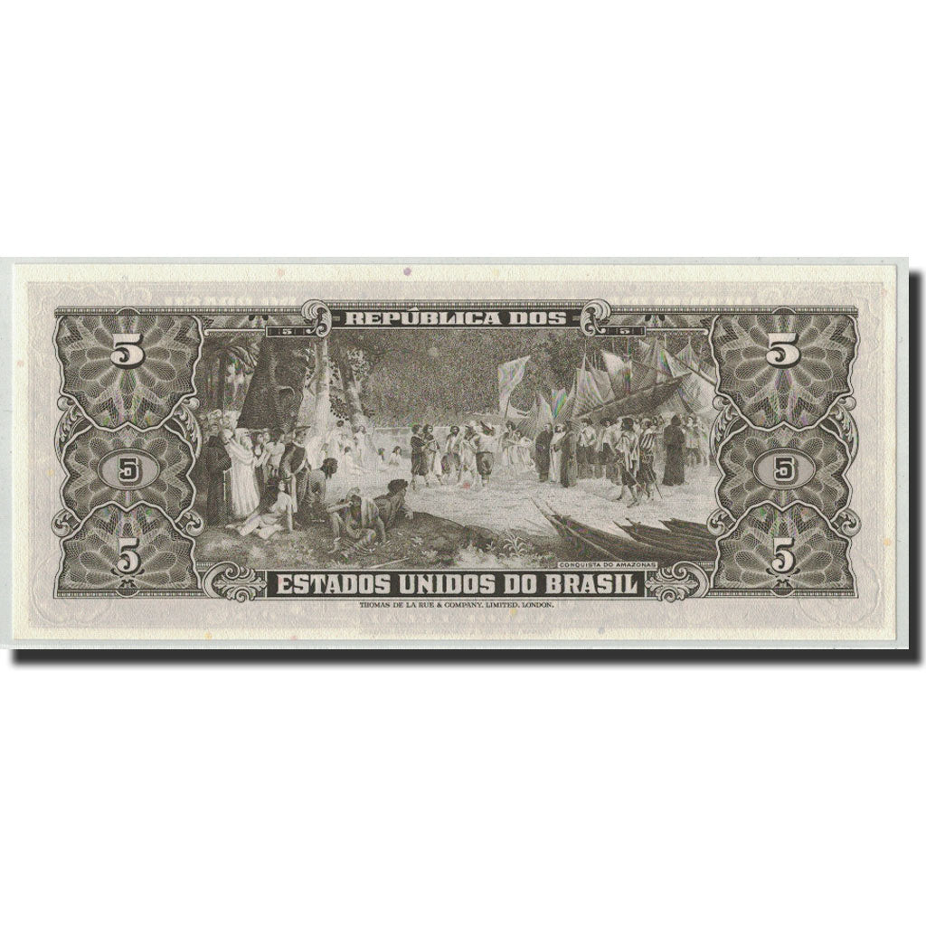 Banconote, Brasile, 5 Cruzeiros, Undated (1964), KM:176c, FDS
