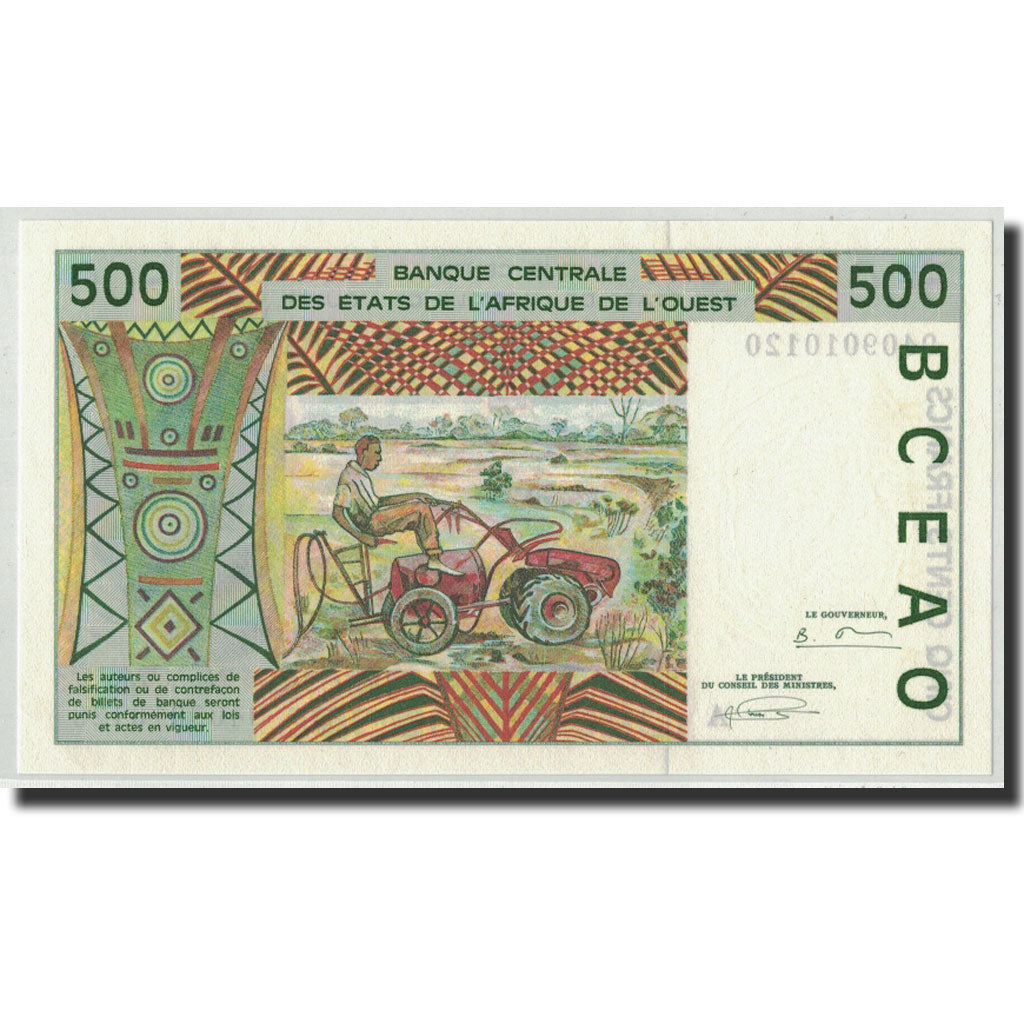 Banknote, West African States, 500 Francs, 1994, KM:110Ad, UNC(65-70)