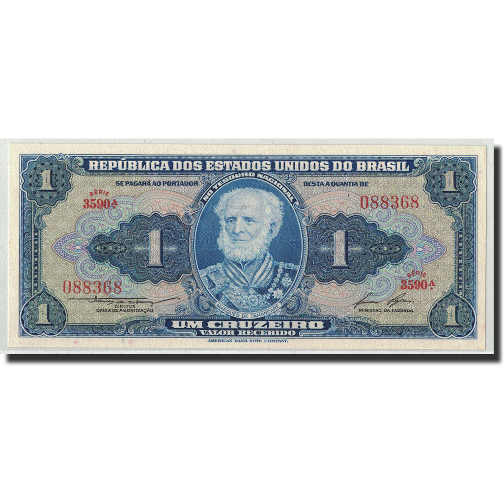 Billet, Brésil, 1 Cruzeiro, ND (1954-1958), KM:150d, NEUF
