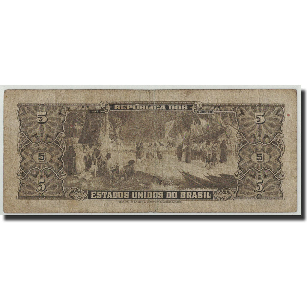 Billet, Brésil, 5 Cruzeiros, Undated (1953-59), KM:158e, B