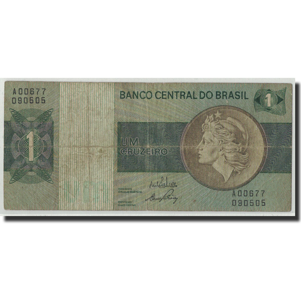 Billet, Brésil, 1 Cruzeiro, Undated (1972), KM:191Aa, AB+