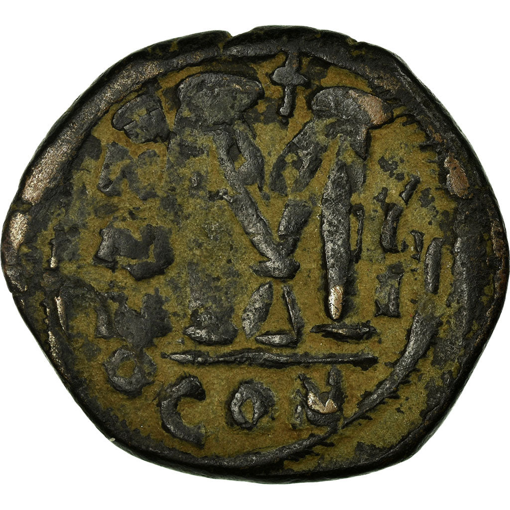 Münze, Heraclius 610-641, Follis, Constantinople, S+, Kupfer, Sear:805