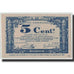 Banknote, Pirot:59-1630, 5 Centimes, 1917, France, AU(55-58), Lille