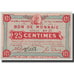 Billete, 25 Centimes, Pirot:59-2052, Undated, Francia, SC, Roubaix et Tourcoing