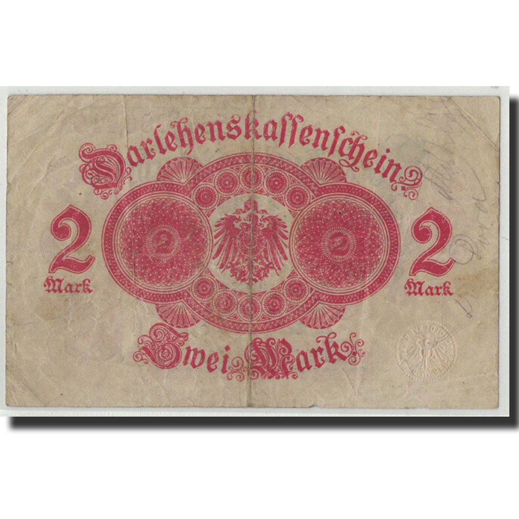 Deutschland, 2 Mark, 1914, KM:53, 1914-08-12, SGE+