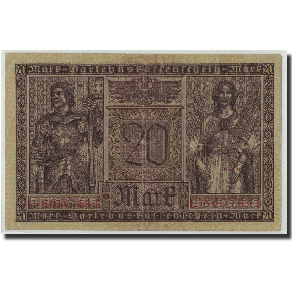 Biljet, Duitsland, 20 Mark, 1918, 1918-02-20, KM:57, TB