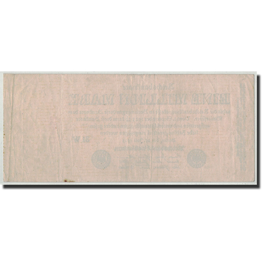Banknot, Niemcy, 1 Million Mark, 1923, 1923-07-25, KM:94, VF(30-35)