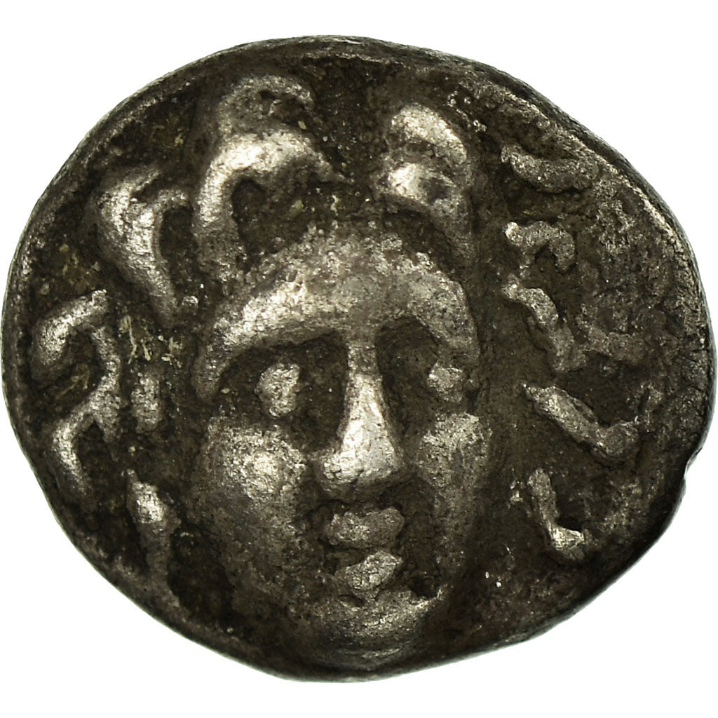 Munten, Carië, Rhodes (229-205 AV JC), Helios, Hemidrachm, ZF, Zilver