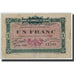 Biljet, Pirot:63-6, 1 Franc, 1916, Frankrijk, TB+, Grenoble