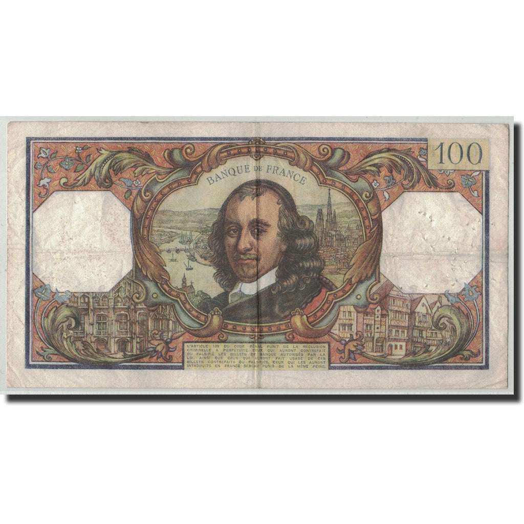 Banconote, Francia, 100 Francs, 1971, 1971-07-01, MB, Fayette:65.36, KM:149d