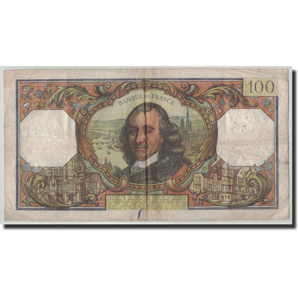 Banknote, France, 100 Francs, 1971, 1971-10-07, VF(20-25), Fayette:65.37