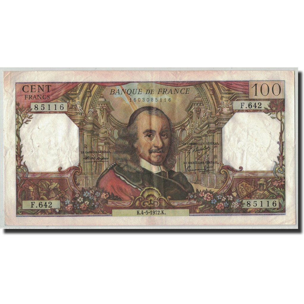 Banknote, France, 100 Francs, 1972, 1972-05-04, VF(30-35), Fayette:65.39