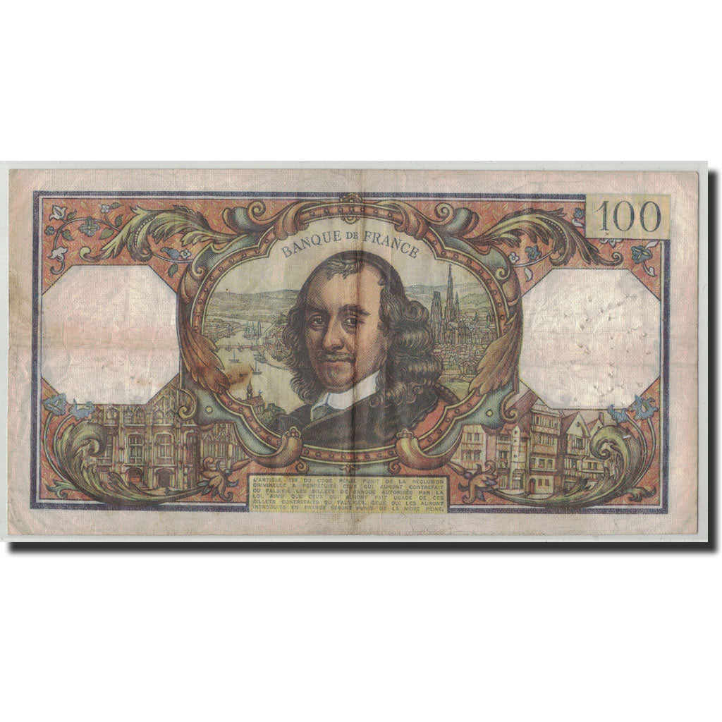 Banknote, France, 100 Francs, 1972, 1972-05-04, VF(20-25), Fayette:65.39