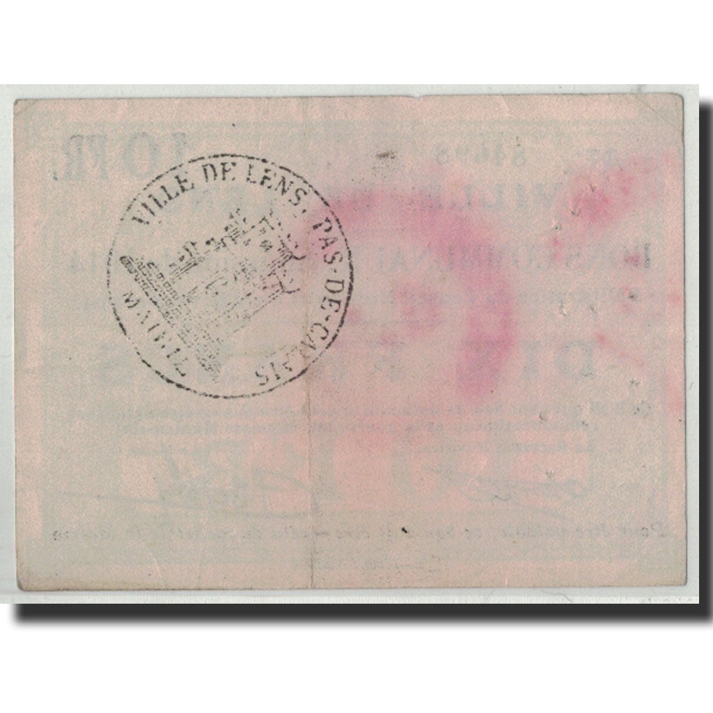 Biljet, Pirot:62-793, 10 Francs, 1914, Frankrijk, TTB, Lens