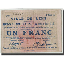 Geldschein, Frankreich, Lens, 1 Franc, 1914, S, Pirot:62-787