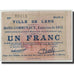 Geldschein, Frankreich, Lens, 1 Franc, 1914, S, Pirot:62-787