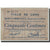 Banconote, Pirot:62-789, MB, Lens, 50 Centimes, 1914, Francia