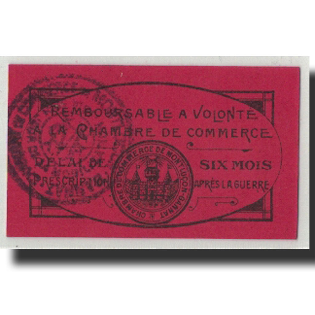 Banknot, Francja, Montluçon, 10 Centimes, Undated, UNC(65-70), Pirot:84-73