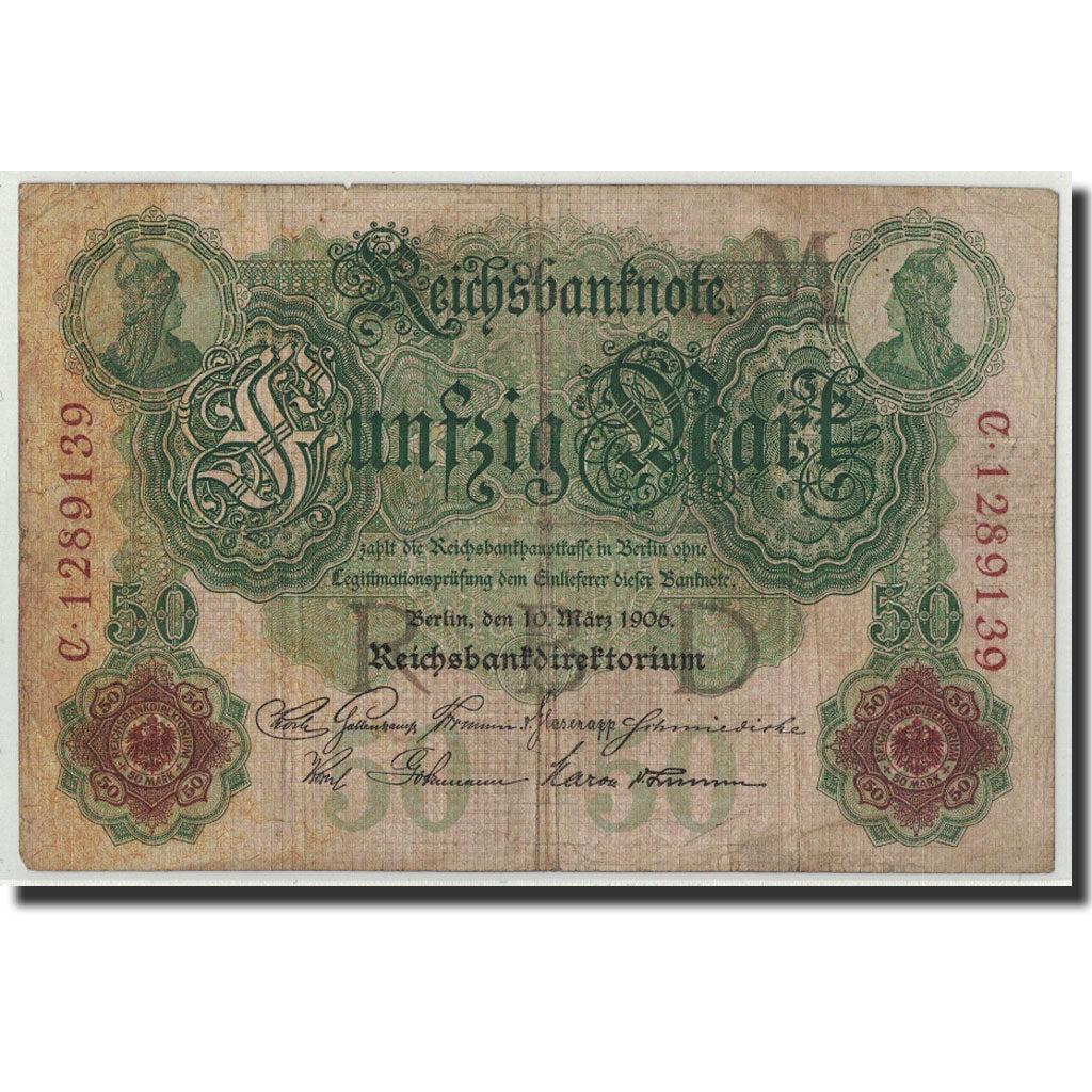 Biljet, Duitsland, 50 Mark, 1914, 1906-03-10, KM:26b, TB