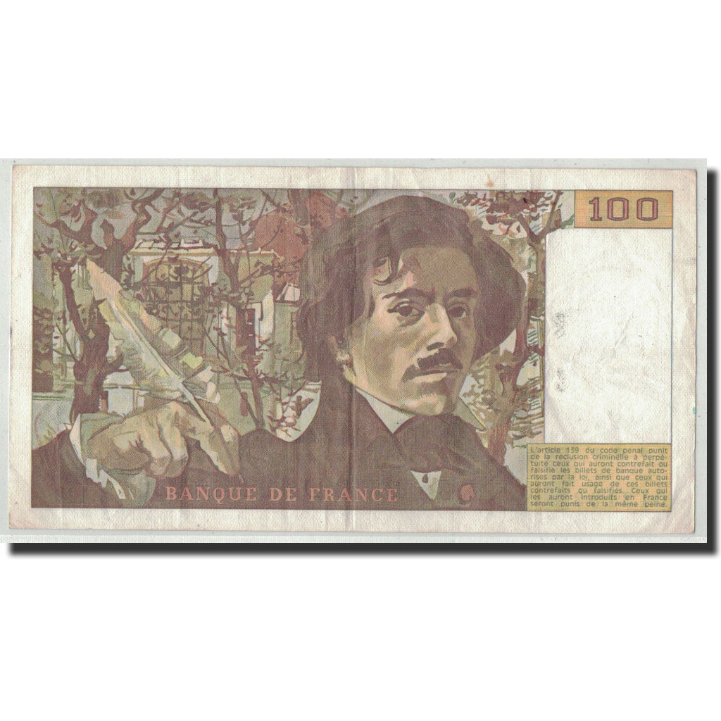 Banconote, Francia, 100 Francs, 1987, BB+, Fayette:69.11, KM:154c