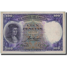 Banknote, Spain, 100 Pesetas, 1931, 1931-04-25, KM:83, VF(30-35)
