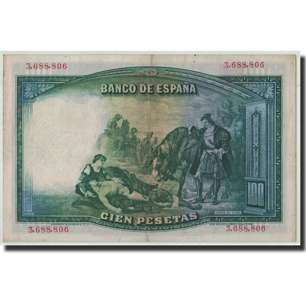 Biljet, Spanje, 100 Pesetas, 1931, 1931-04-25, KM:83, TB+