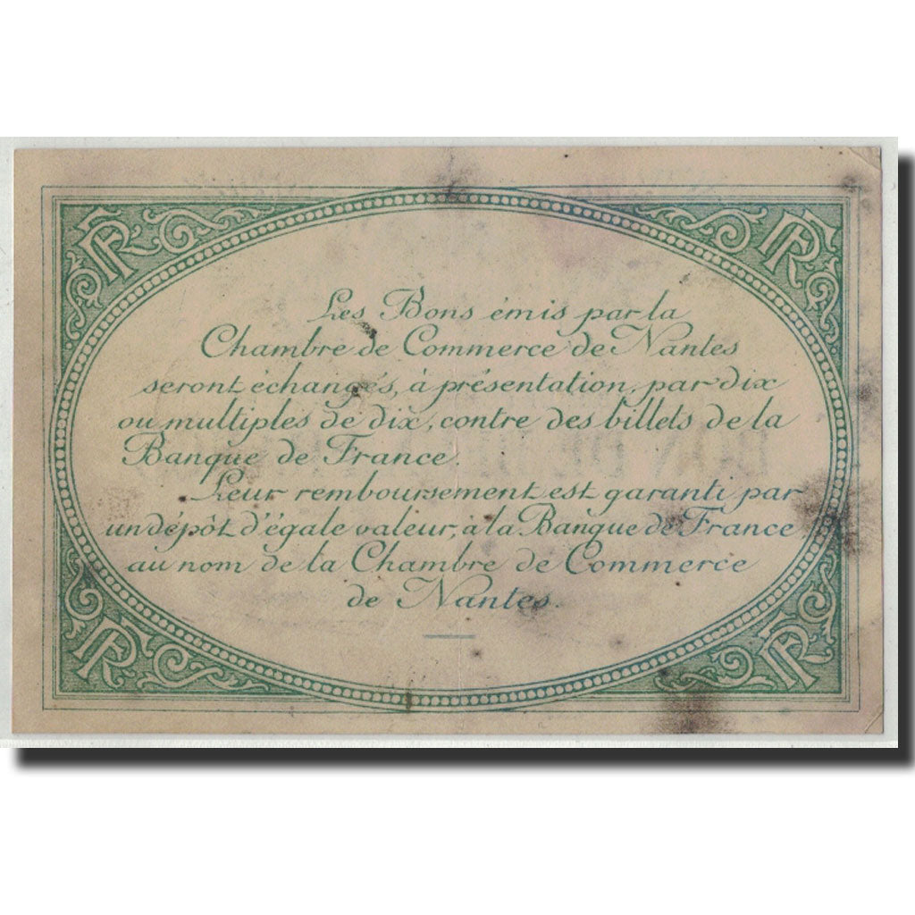Banknote, Pirot:88-12, 2 Francs, Undated, France, EF(40-45), Nantes