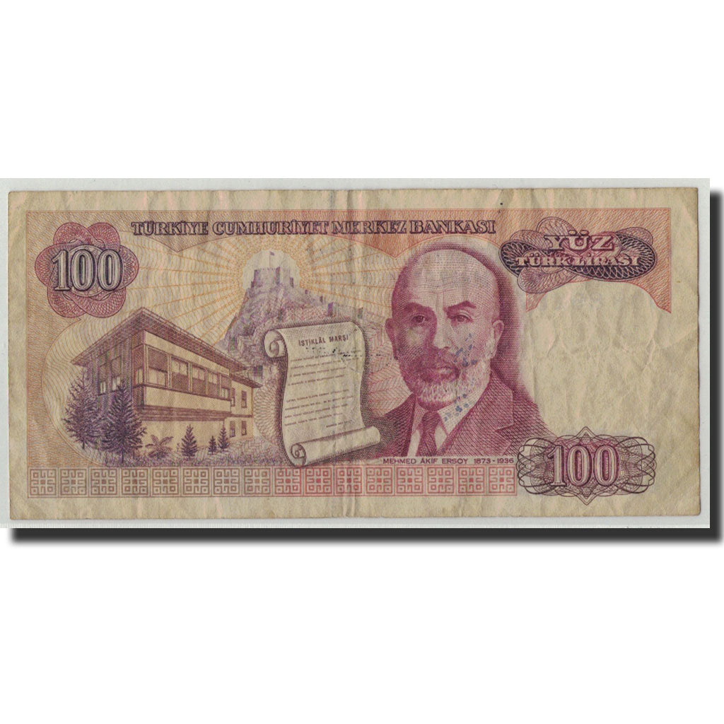 Billet, Turquie, 100 Lira, 1970, 1970-10-14, KM:194b, B