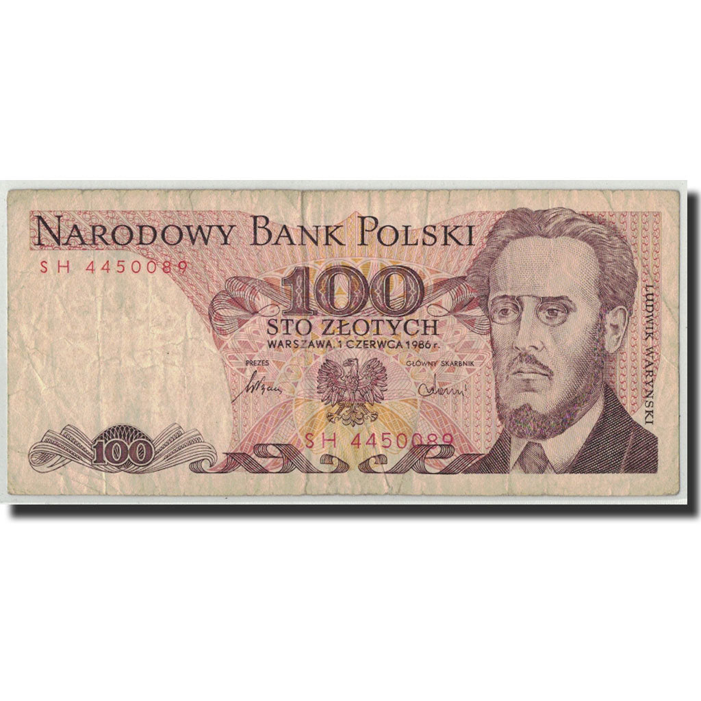 Banknote, Poland, 100 Zlotych, 1986, 1986-06-01, KM:143e, F(12-15)