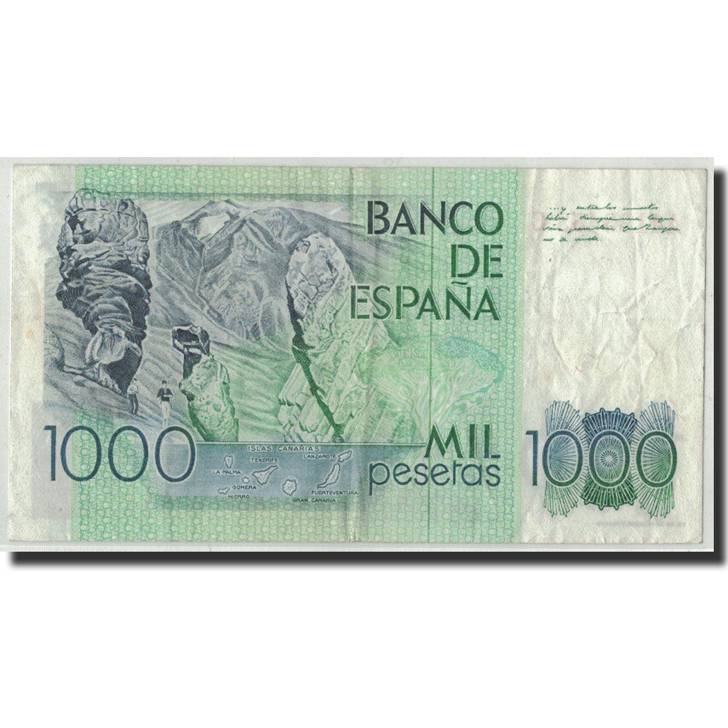Banconote, Spagna, 1000 Pesetas, 1979, KM:158, 1979-10-23, MB
