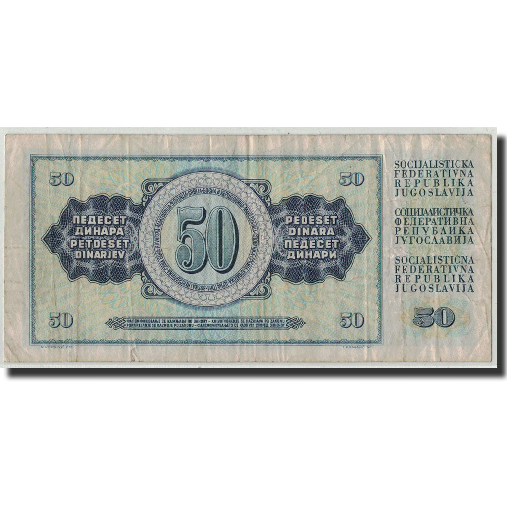 Banconote, Iugoslavia, 50 Dinara, 1981, KM:89b, 1981-11-04, B