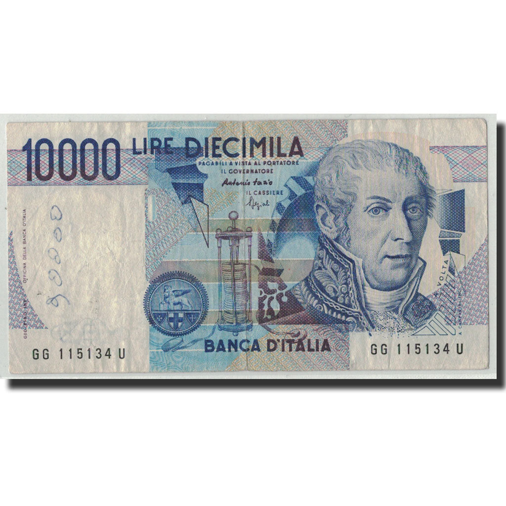 Banknote, Italy, 10,000 Lire, 1984, 1984-09-03, KM:112c, VF(20-25)