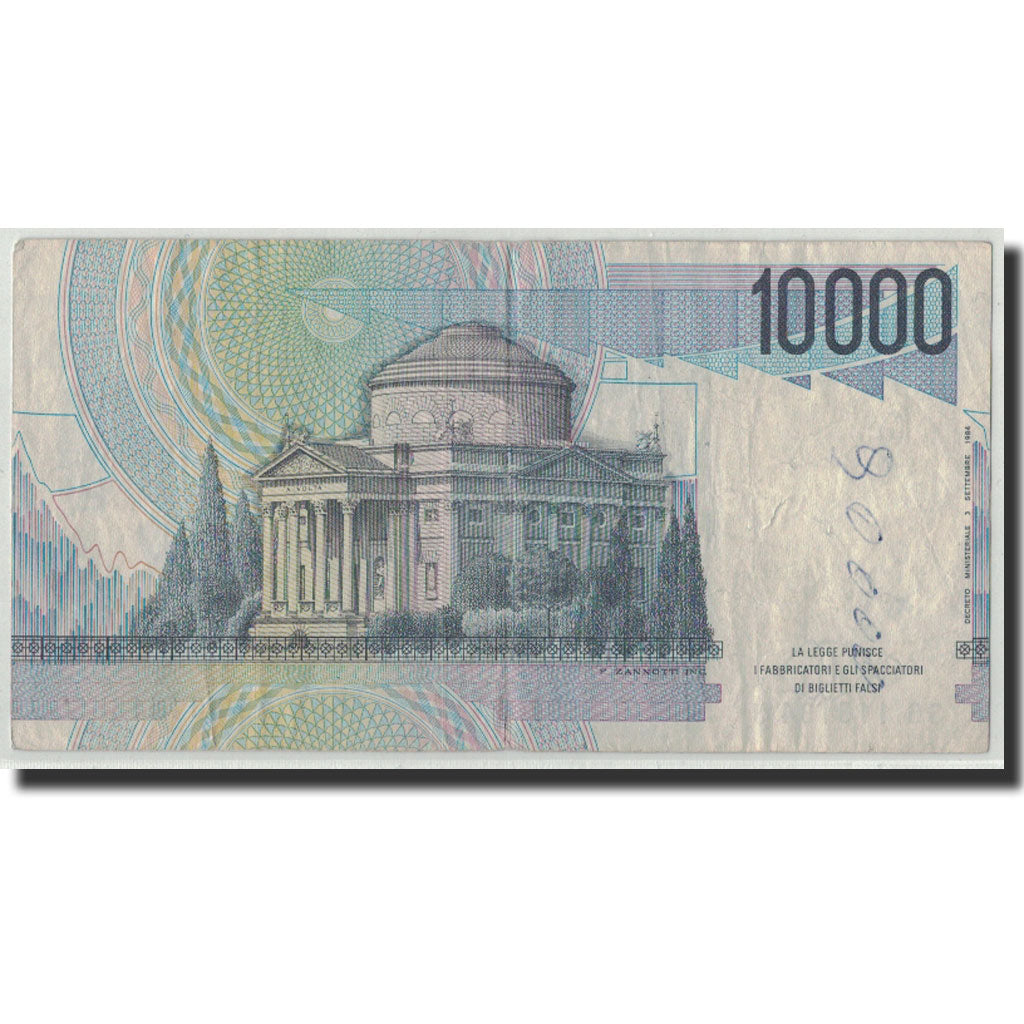 Banknote, Italy, 10,000 Lire, 1984, 1984-09-03, KM:112c, VF(20-25)