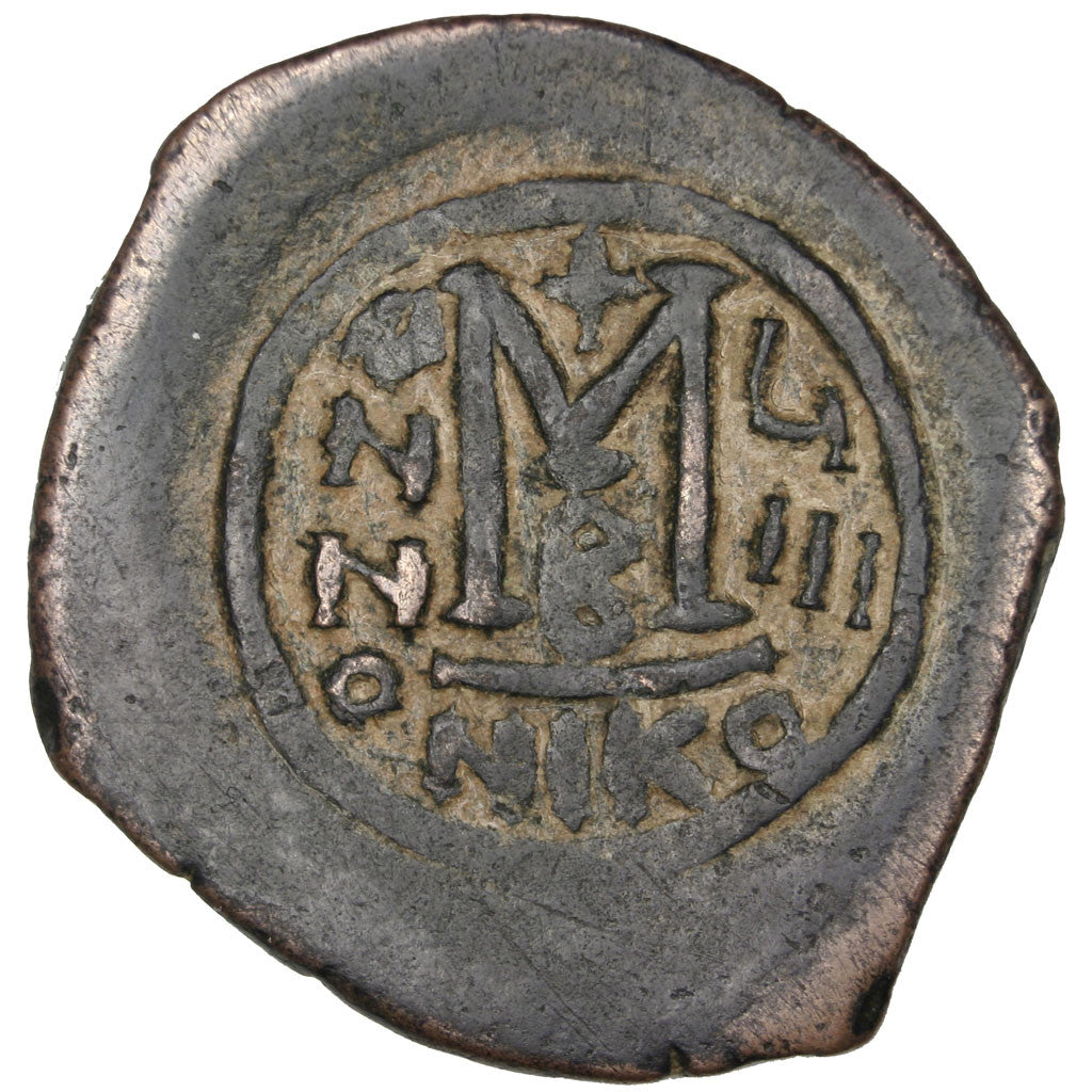 Münze, Maurice Tiberius, Follis, Nicomedia, SS, Kupfer, Sear:512