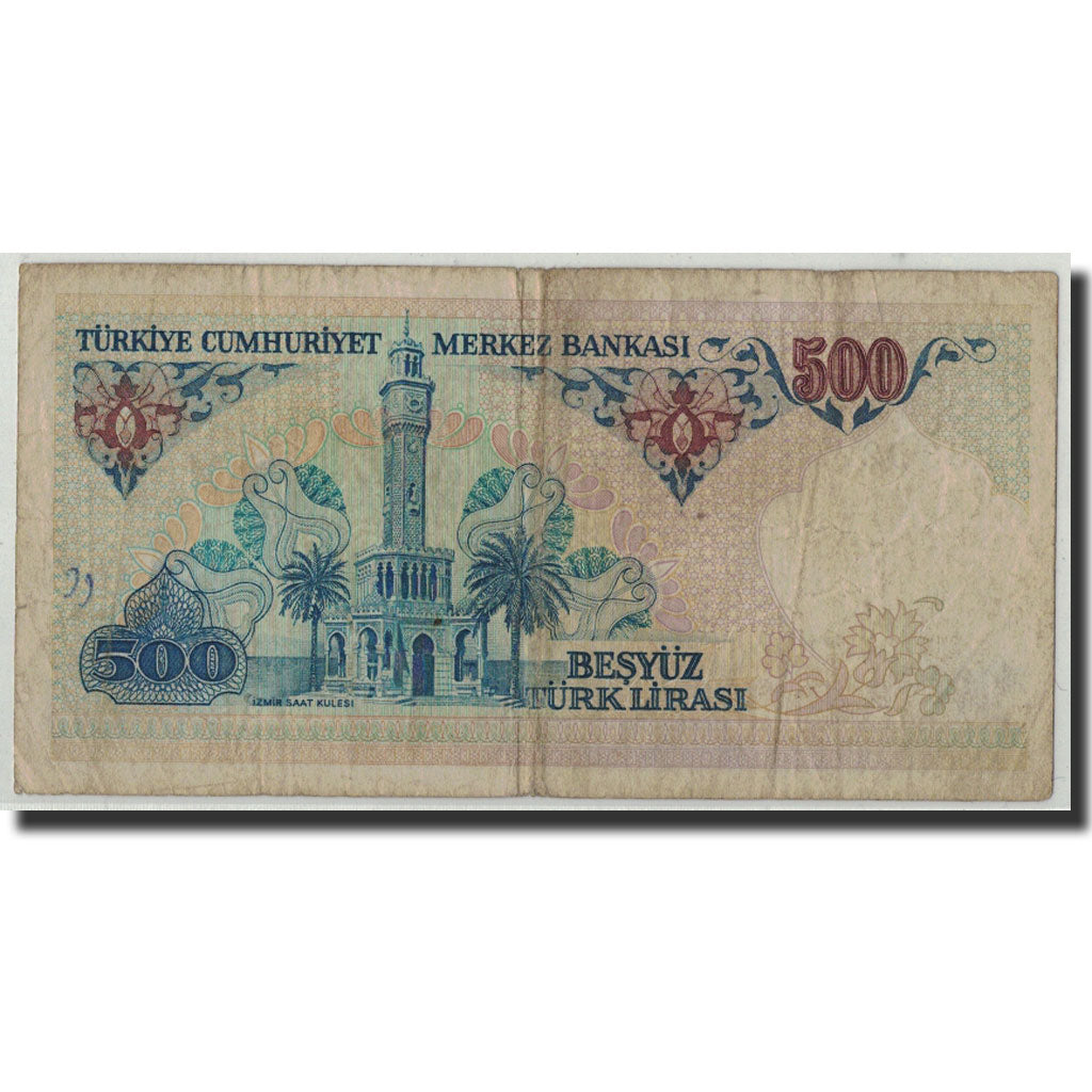 Billet, Turquie, 500 Lira, L.1970 (1983), 1970-01-14, KM:195, B